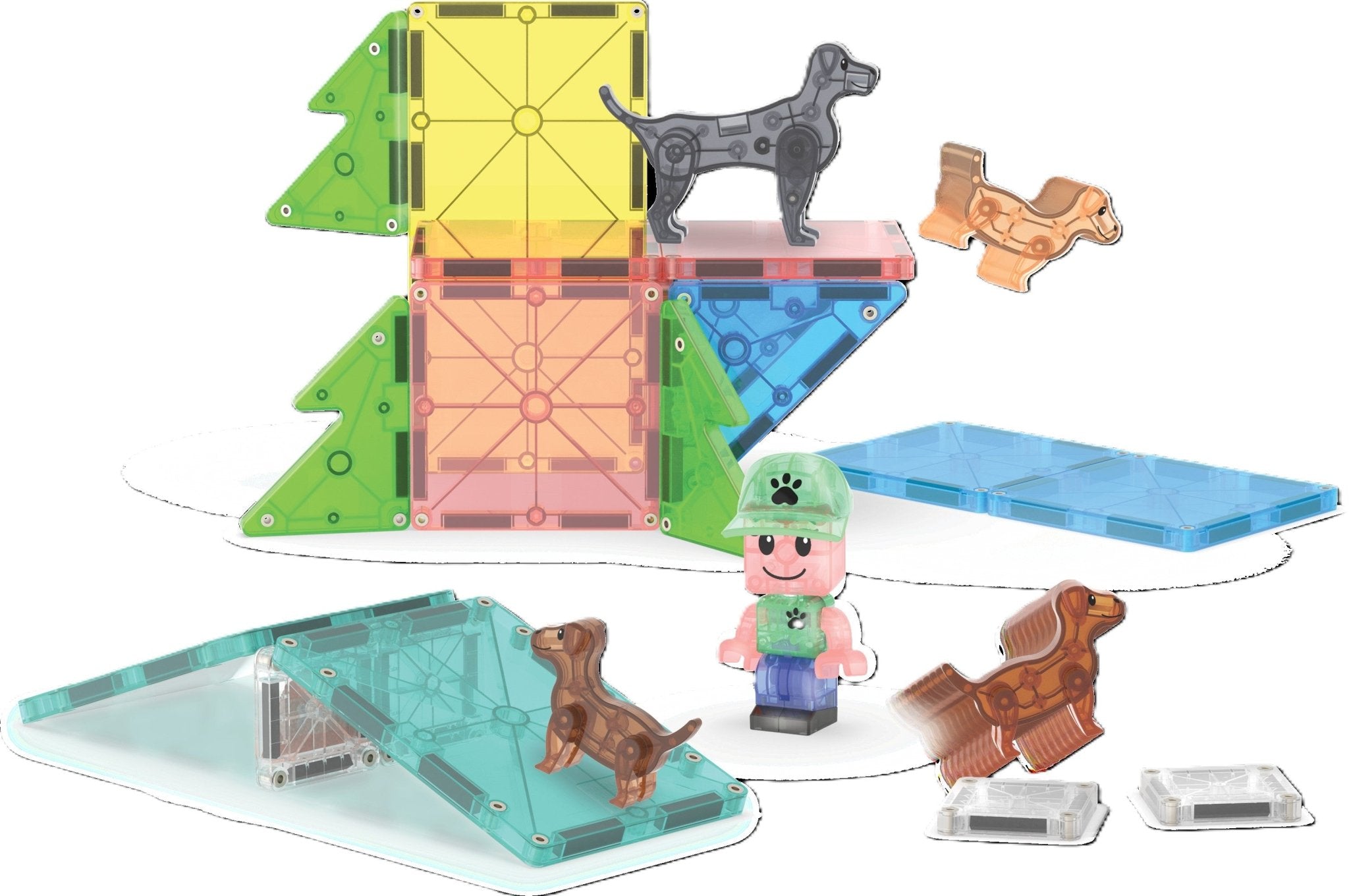 MAGNA-TILES® Puppy Park 25-Piece — Set - Image 4
