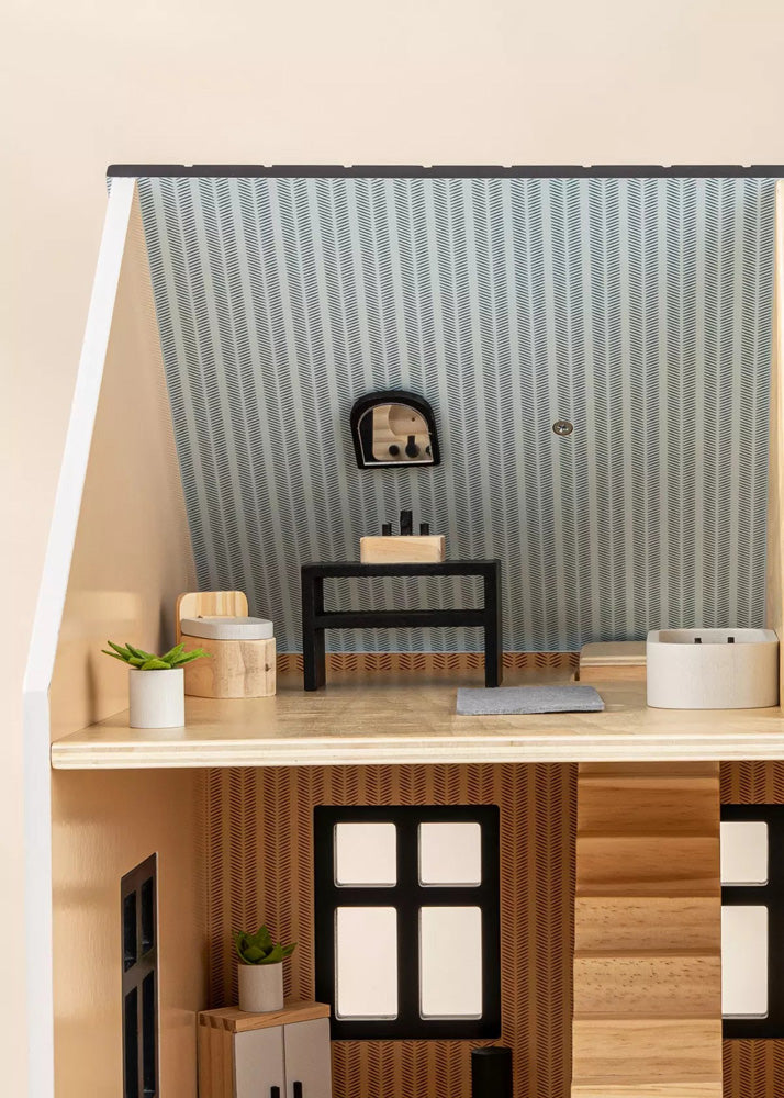 Coco Village Wooden Doll House Bathroom Furniture (6pcs) - Image 9