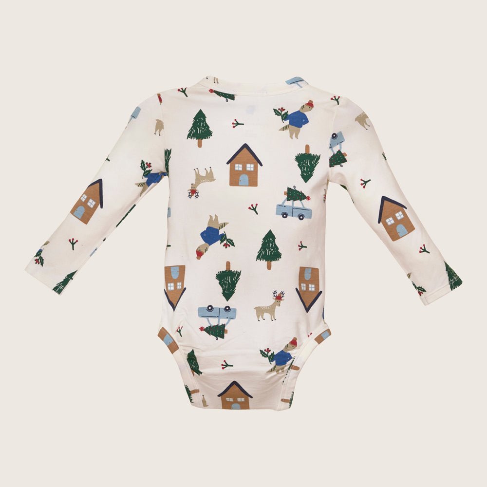 rise little earthling LS Graphic Bodysuit BUHON00 - Cream / 0-3m - Image 11