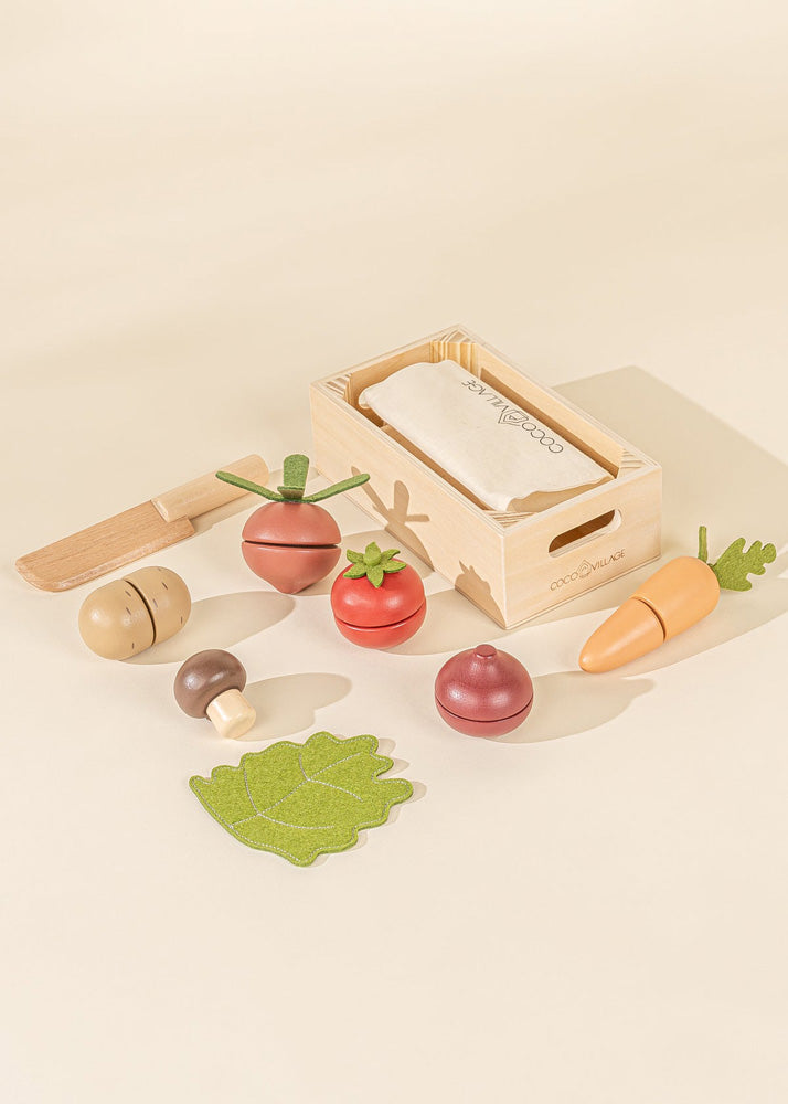 Coco Village Wooden Vegetables playset — Basket - Image 3