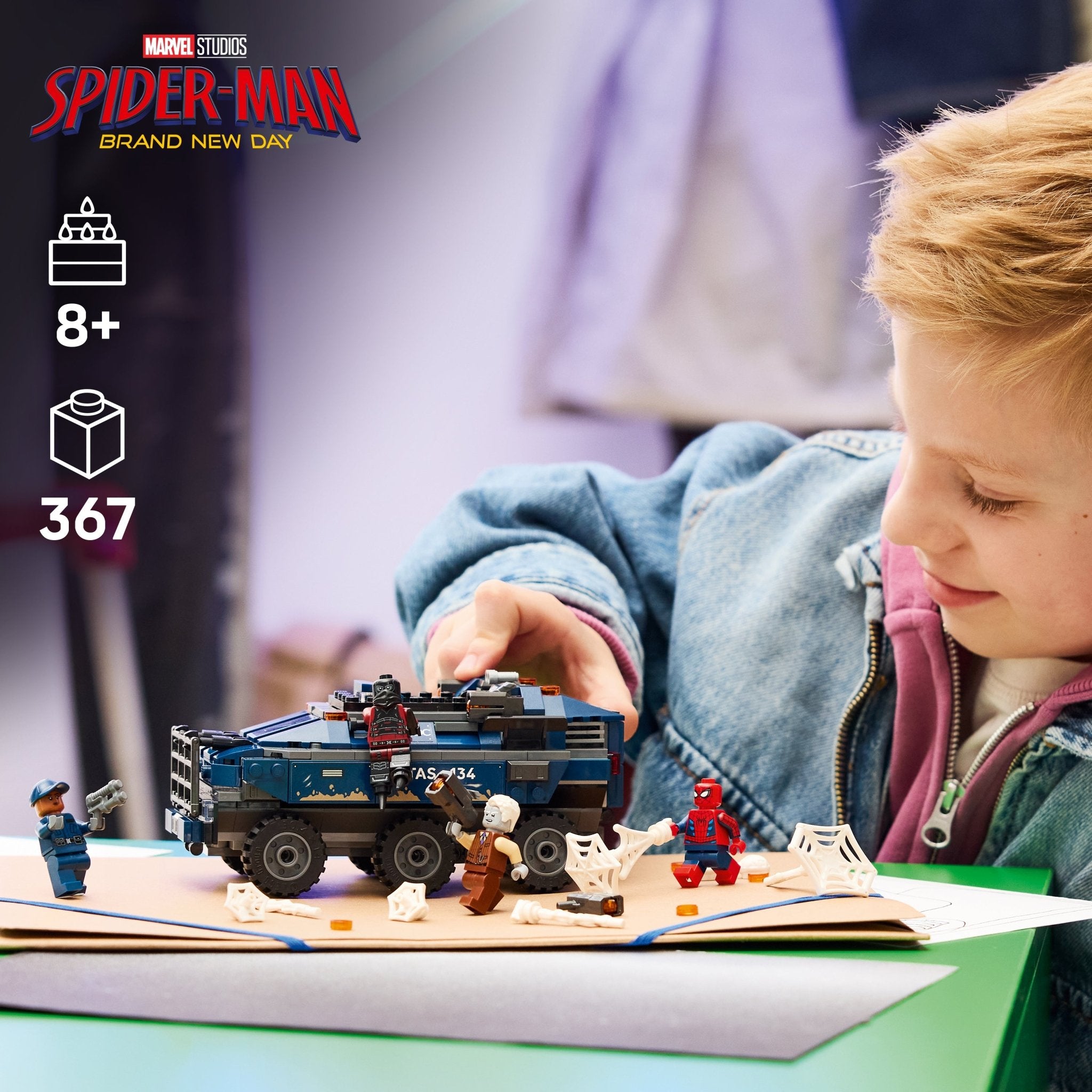 LEGO® Marvel Spider-Man Prison Transport Chase 76349 — Toy - Image 2