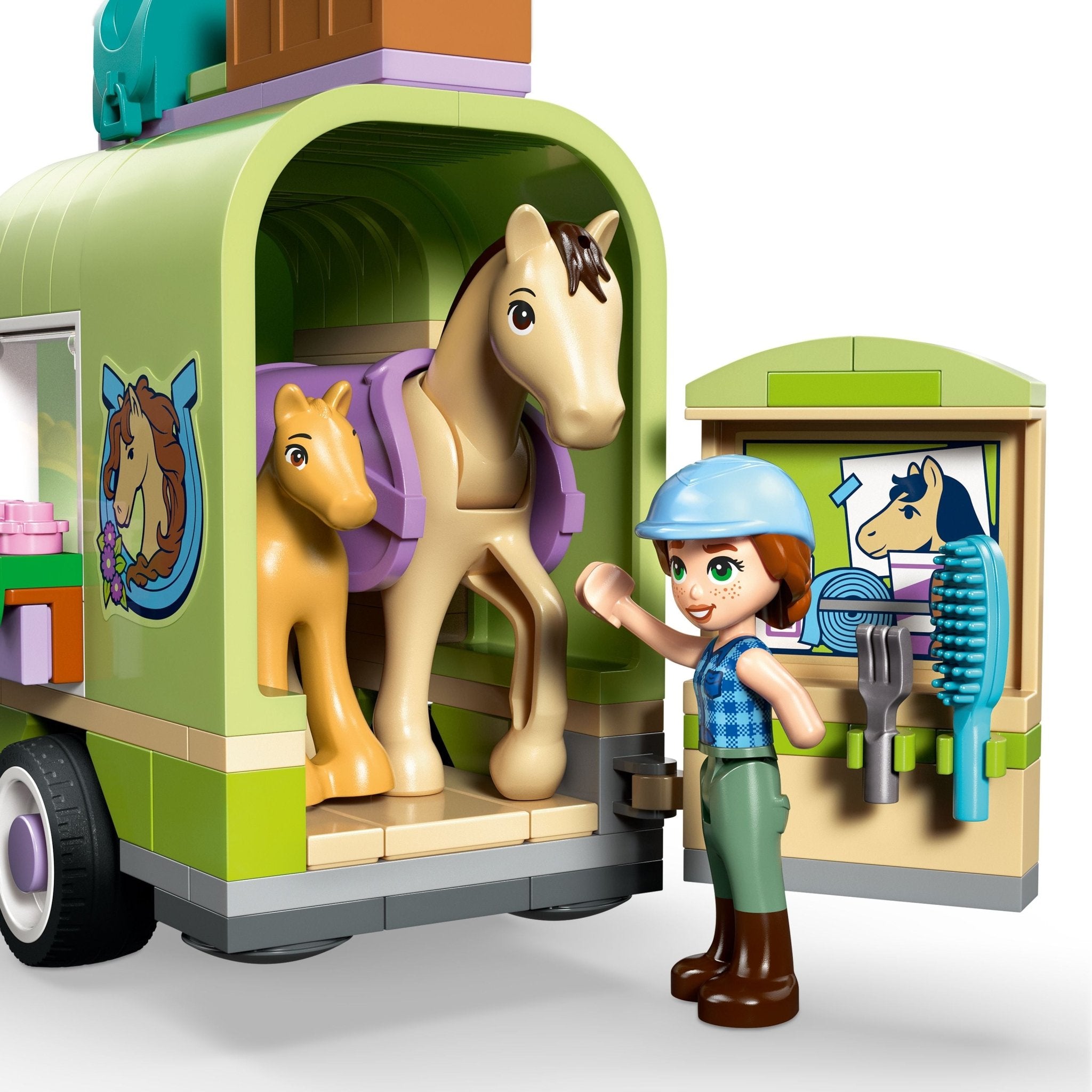 LEGO® Friends LEGO® Horse & Baby Foal Trailer 42695 — Toy - Image 3