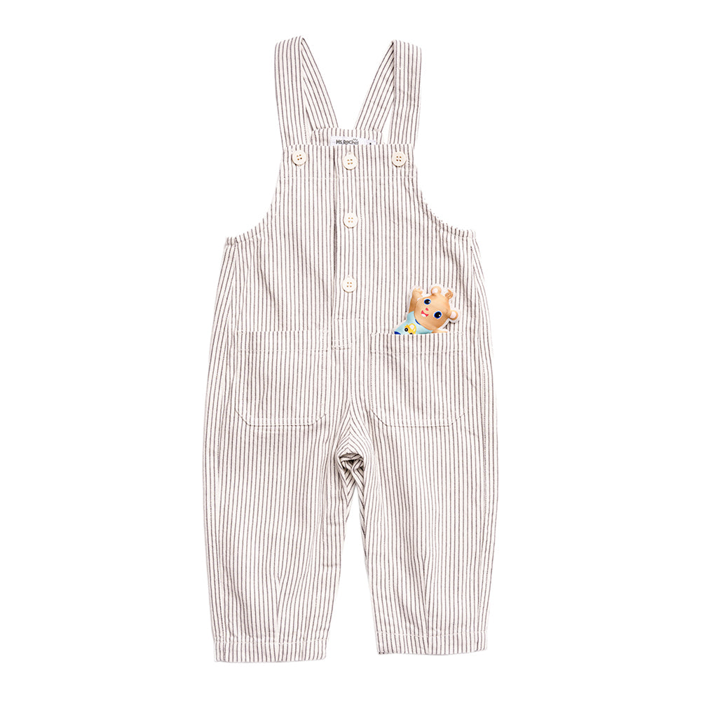 Ms.Rachel Signature Overall - Blue Stripe / 4-5y — Diaper
