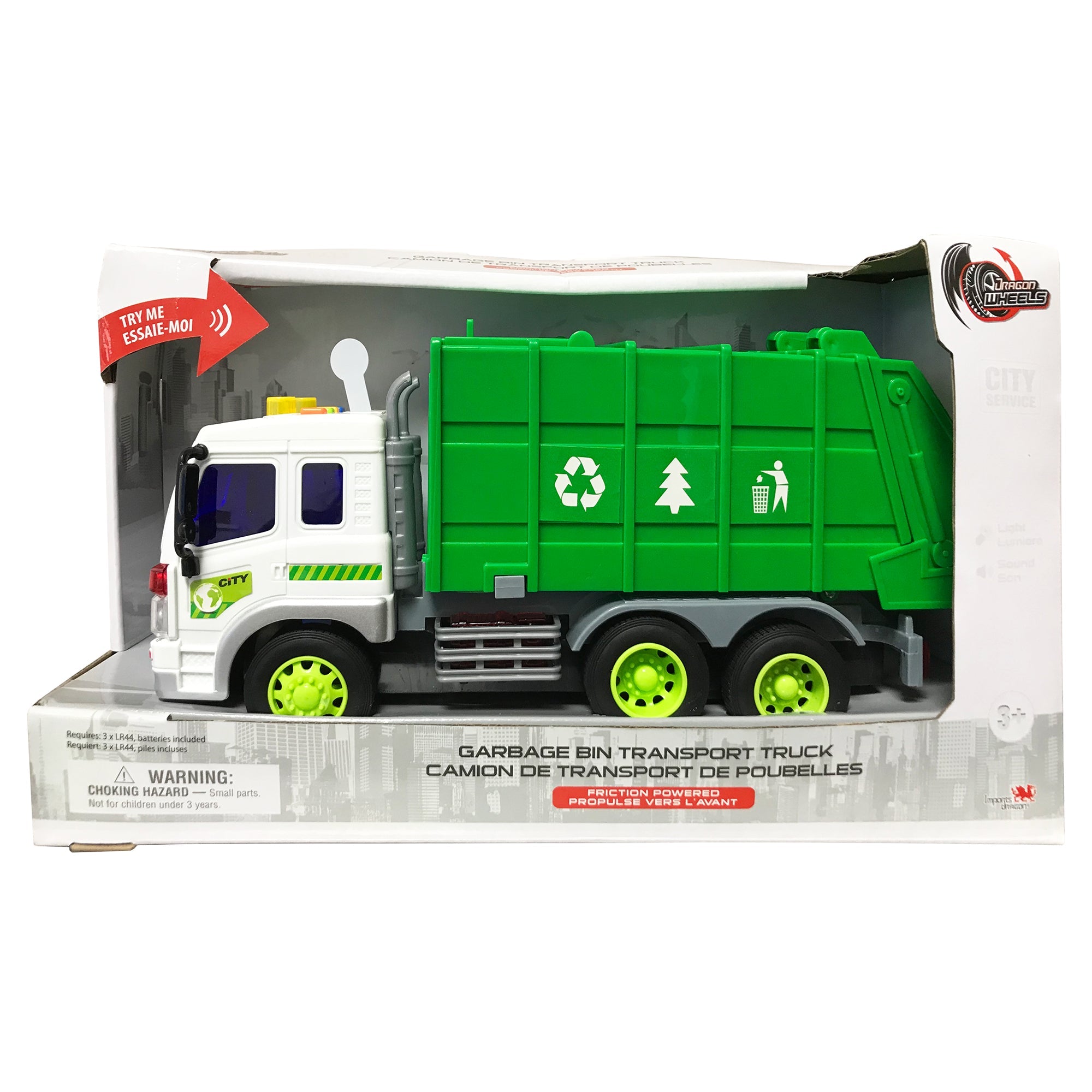 Dragon Wheels Garbage Truck City Service — Vehicle