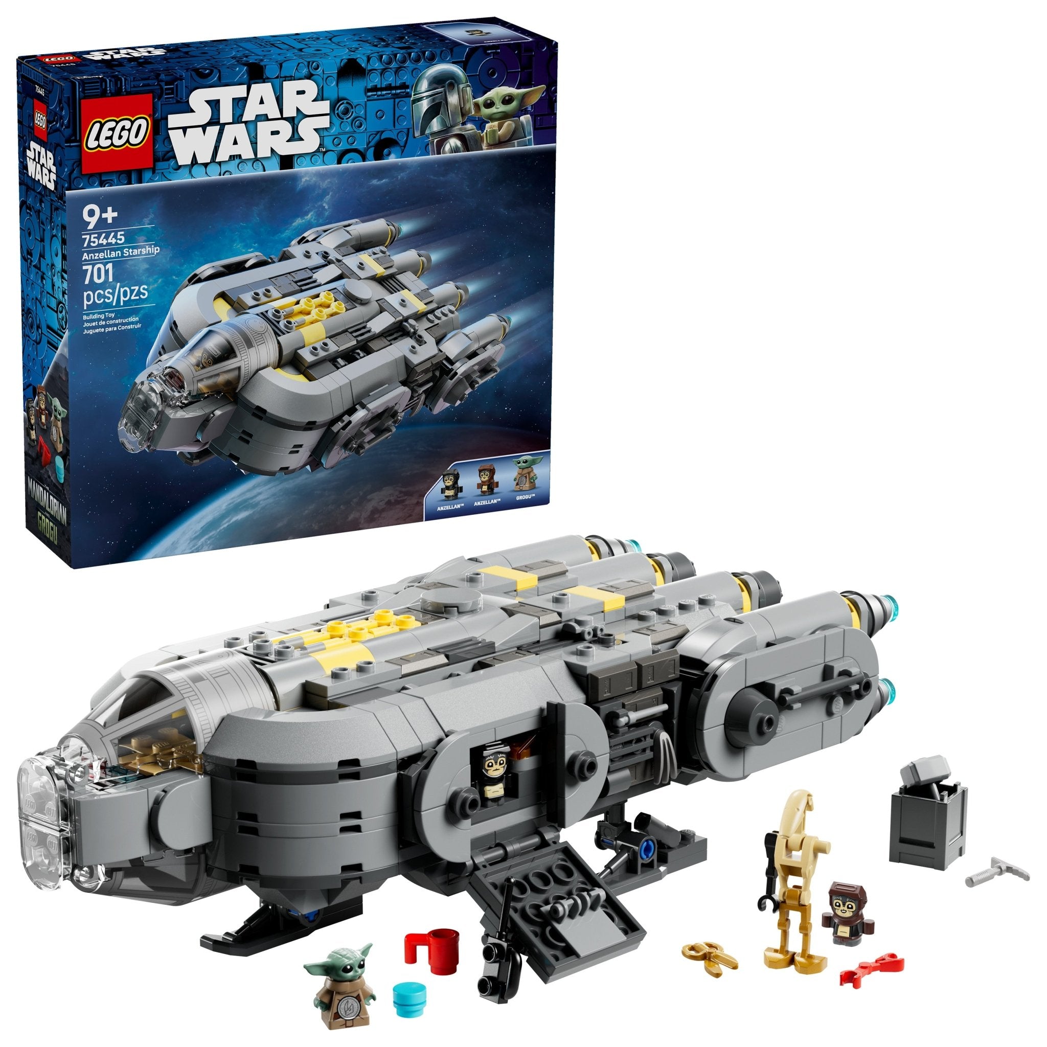 LEGO® Star Wars: The Mandalorian and Grogu Anzellan Starship 75445 — Toy