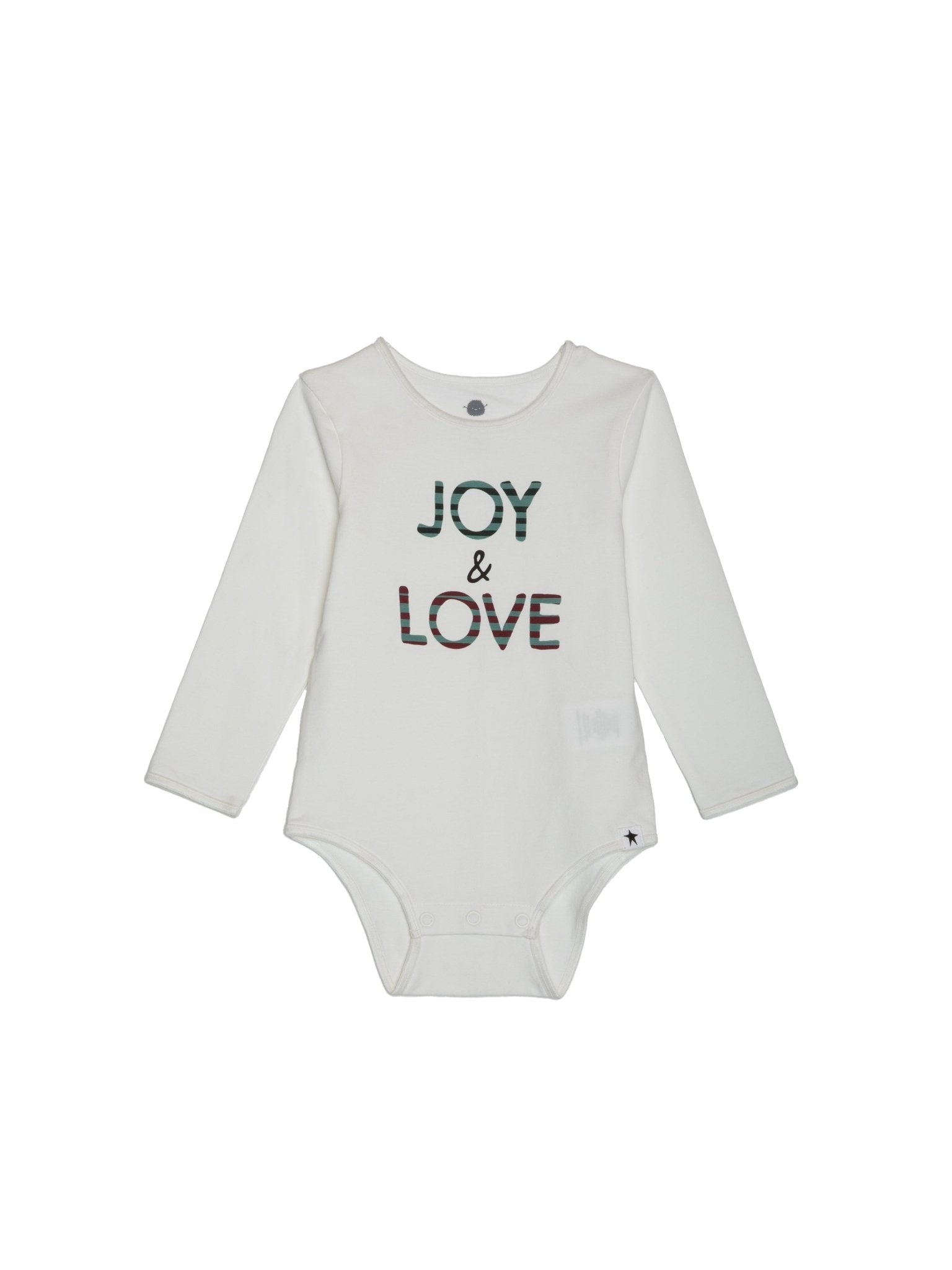 rise little earthling Comfort fit Bodysuit BUFON12 - Antique White Joy & Love / 12-18m — Catalog Product