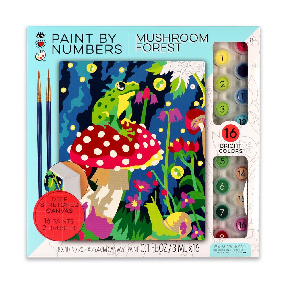 Bright Stripes iHeartArt Paint By Numbers- Mushroom Forest — Art