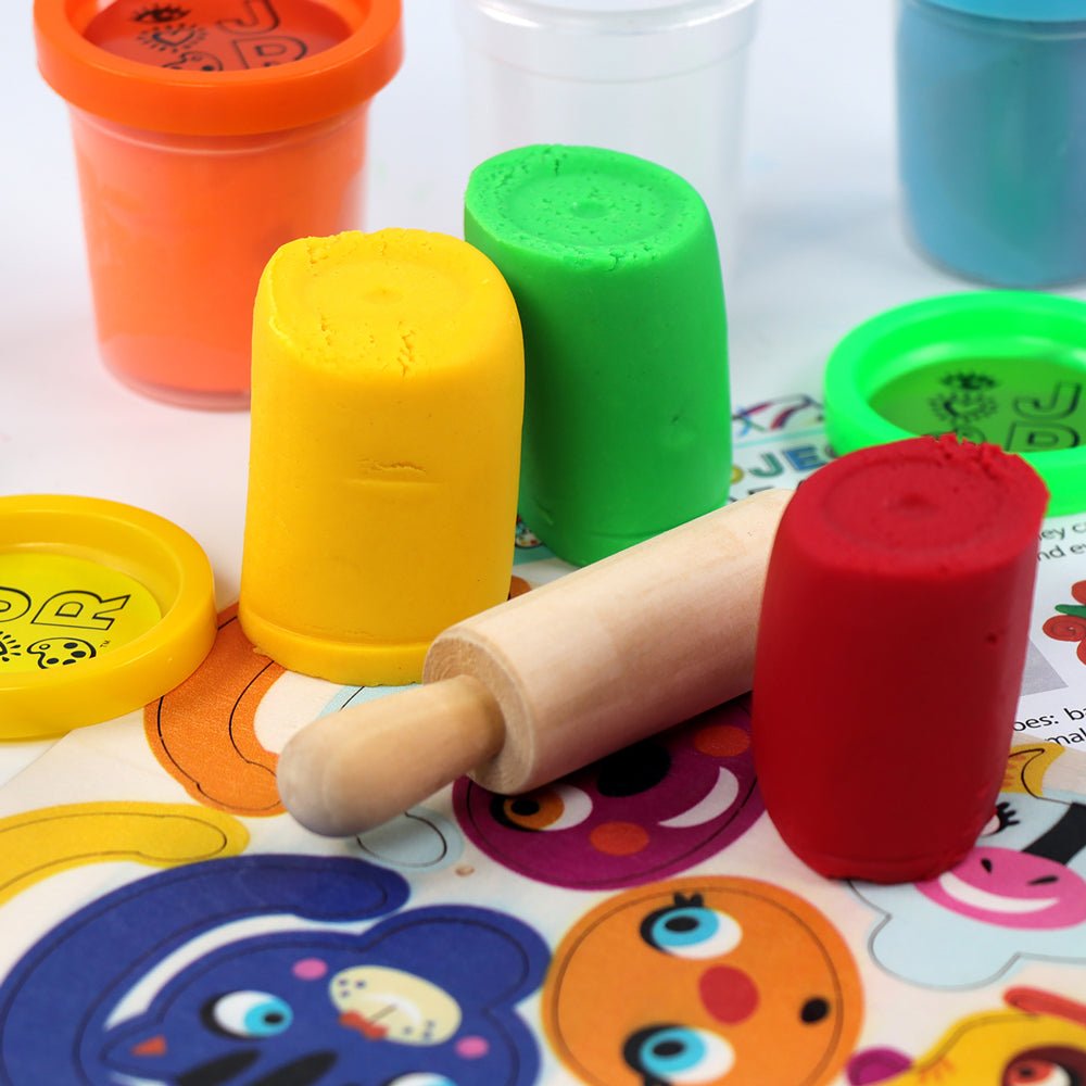 Bright Stripes JR 6 Doughs + Wooden Roller — Art - Image 3