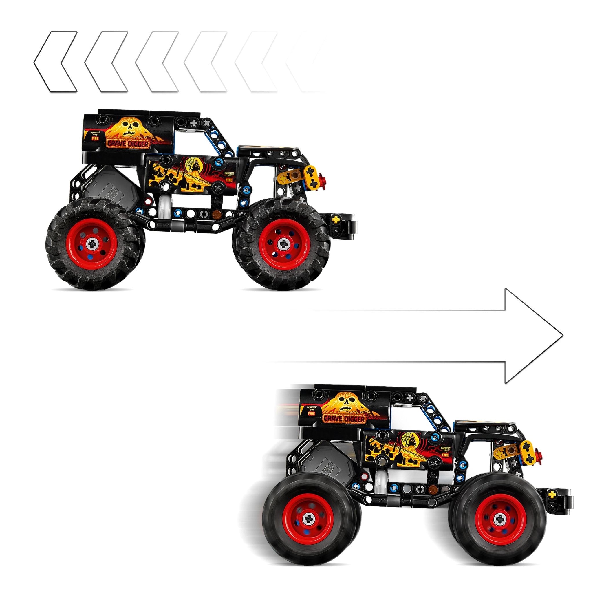 LEGO® Technic LEGO® Monster Jam Grave Digger Fire and Ice 42219 — Toy - Image 2