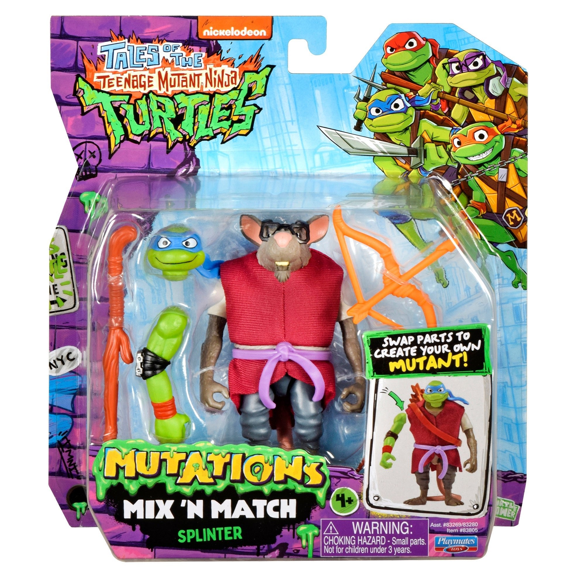 Teenage Mutant Ninja Turtle TV Mix N Match Splinter — Figure