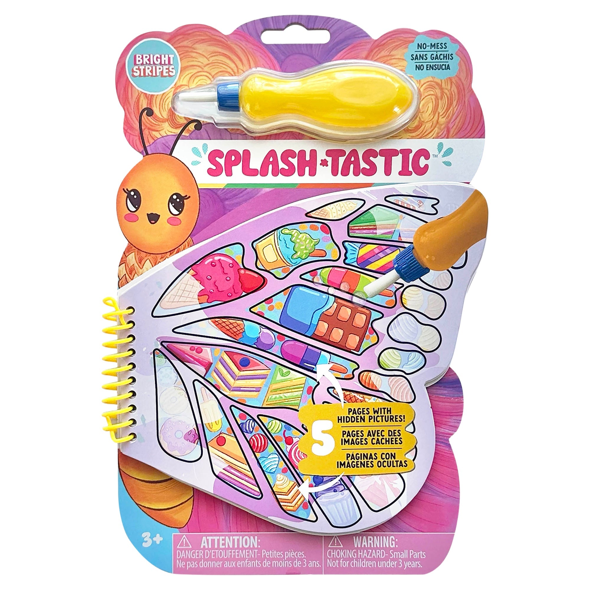 Bright Stripes Splash-Tastic Butterfly — Art
