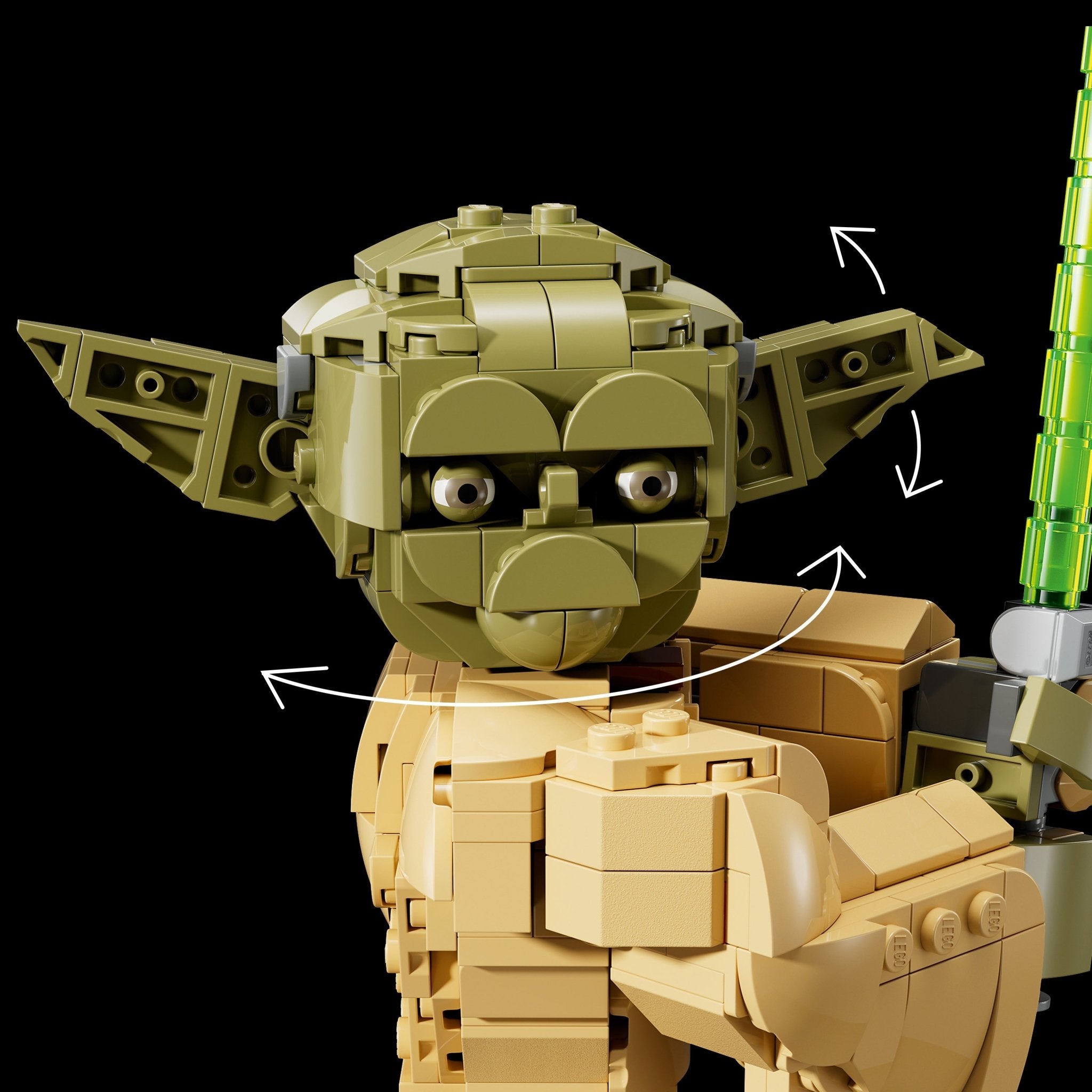 LEGO® Star Wars: Attack of the Clones Yoda Bust 75438 — Set - Image 5