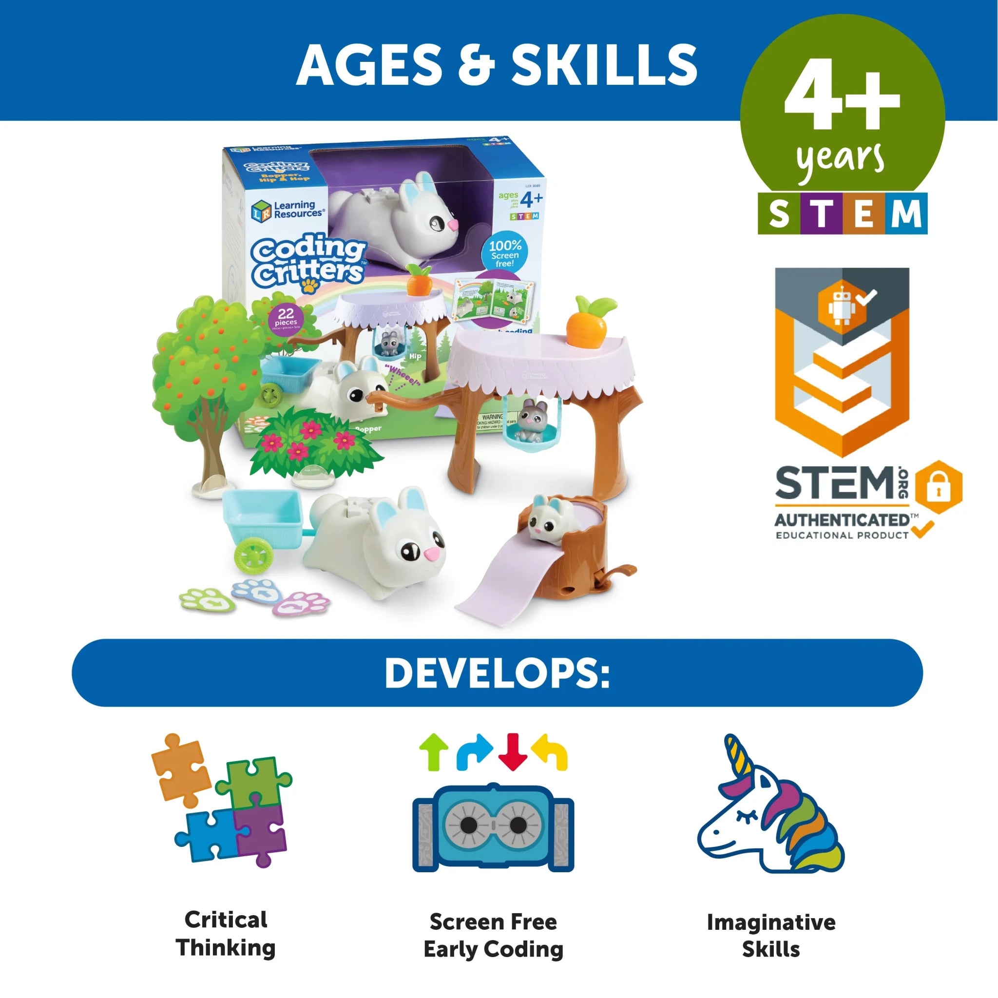 Learning Resources Coding CrittersTM: Bopper With Hip & Hop — Game - Image 5