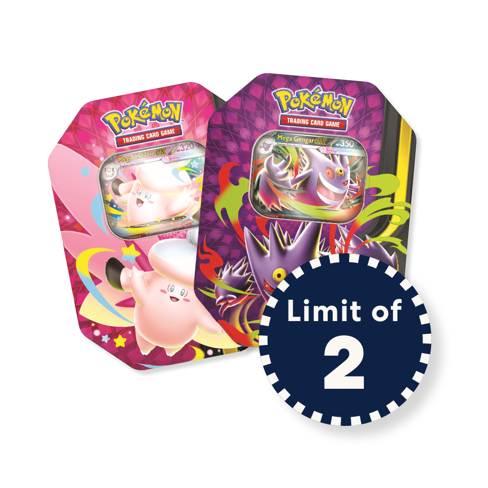 Pokemon Pokémon 2026 Mega Moonlit Tin I Limit 2 per customer — Can