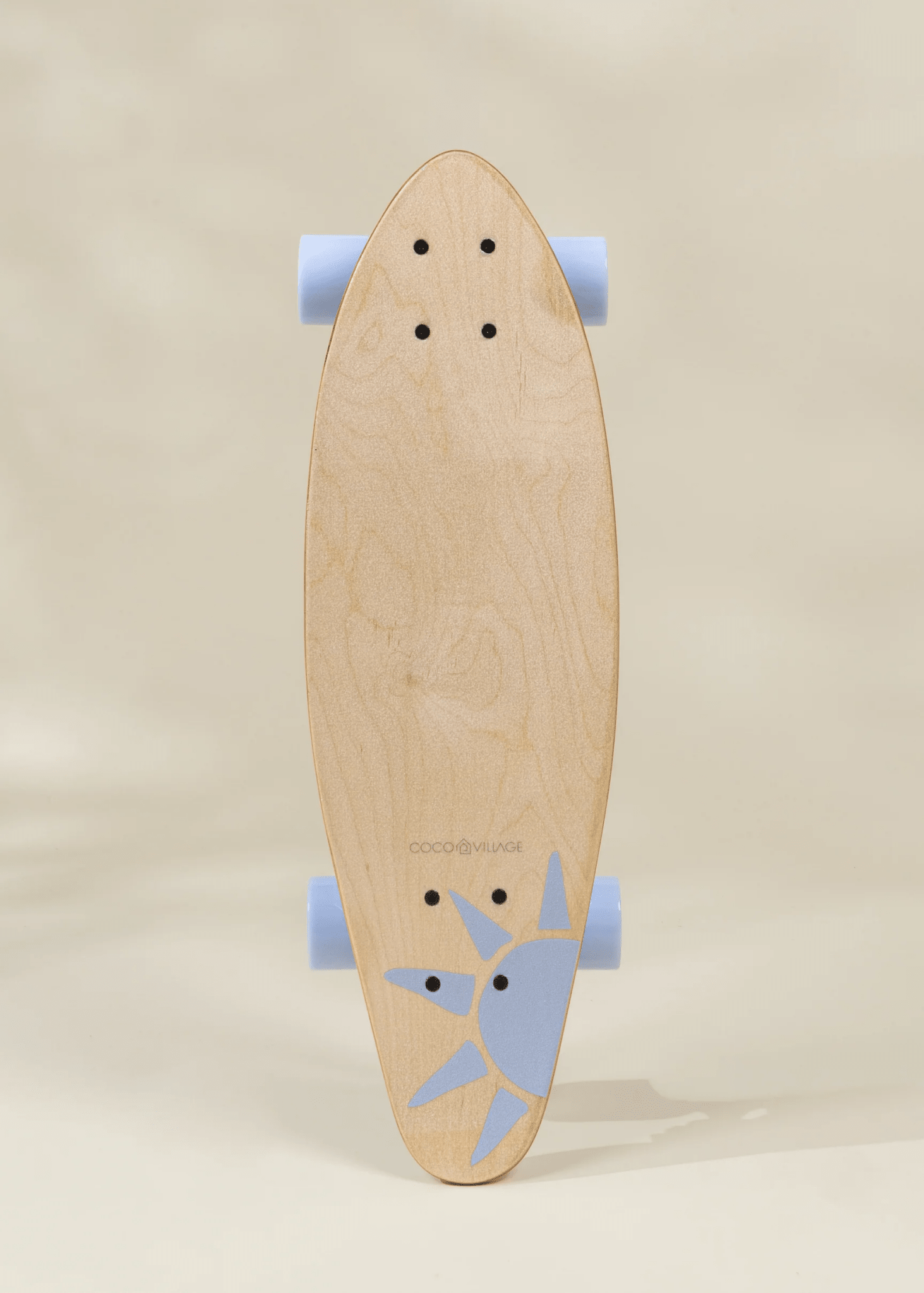 Coco Village Kids’ Wooden Pintail Cruiser Skateboard – Venice — Helmet - Image 2