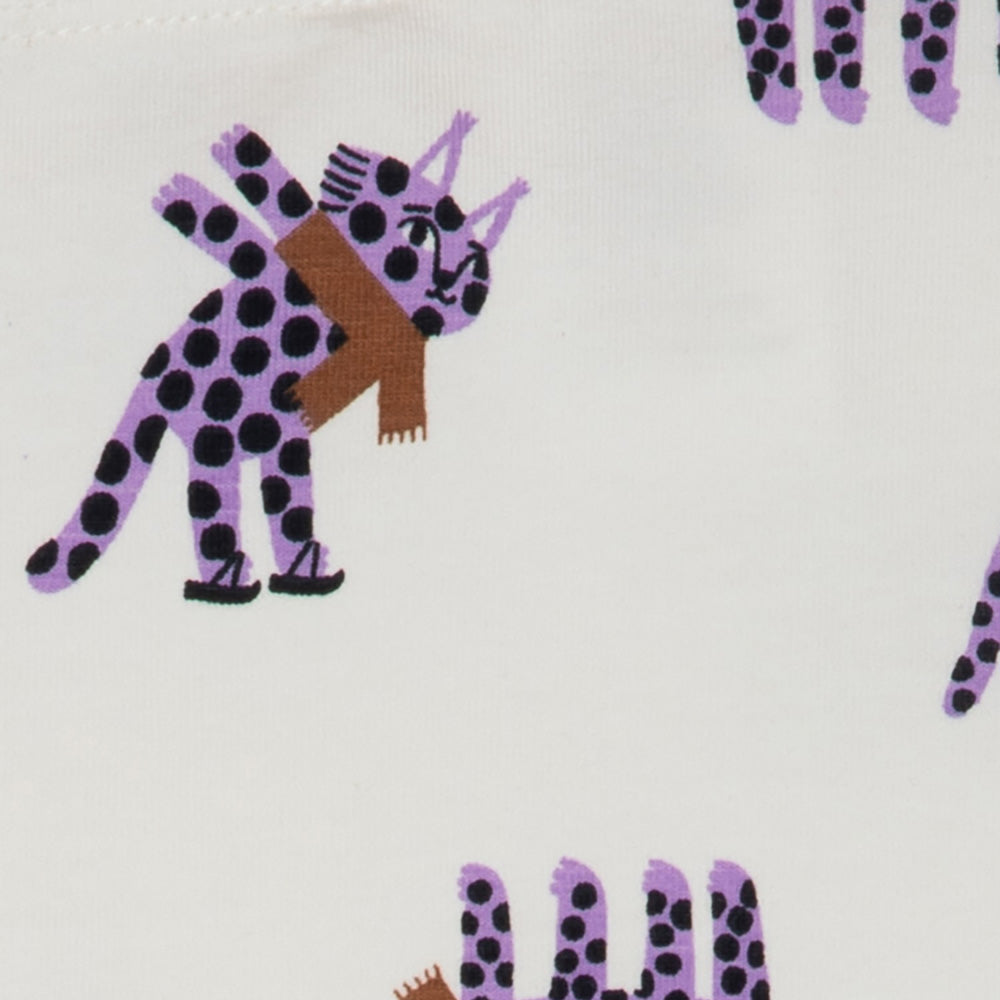 rise little earthling Cuffed Legging BGFKB07 - Violet Dots / 18-24m — Catalog Product - Image 3