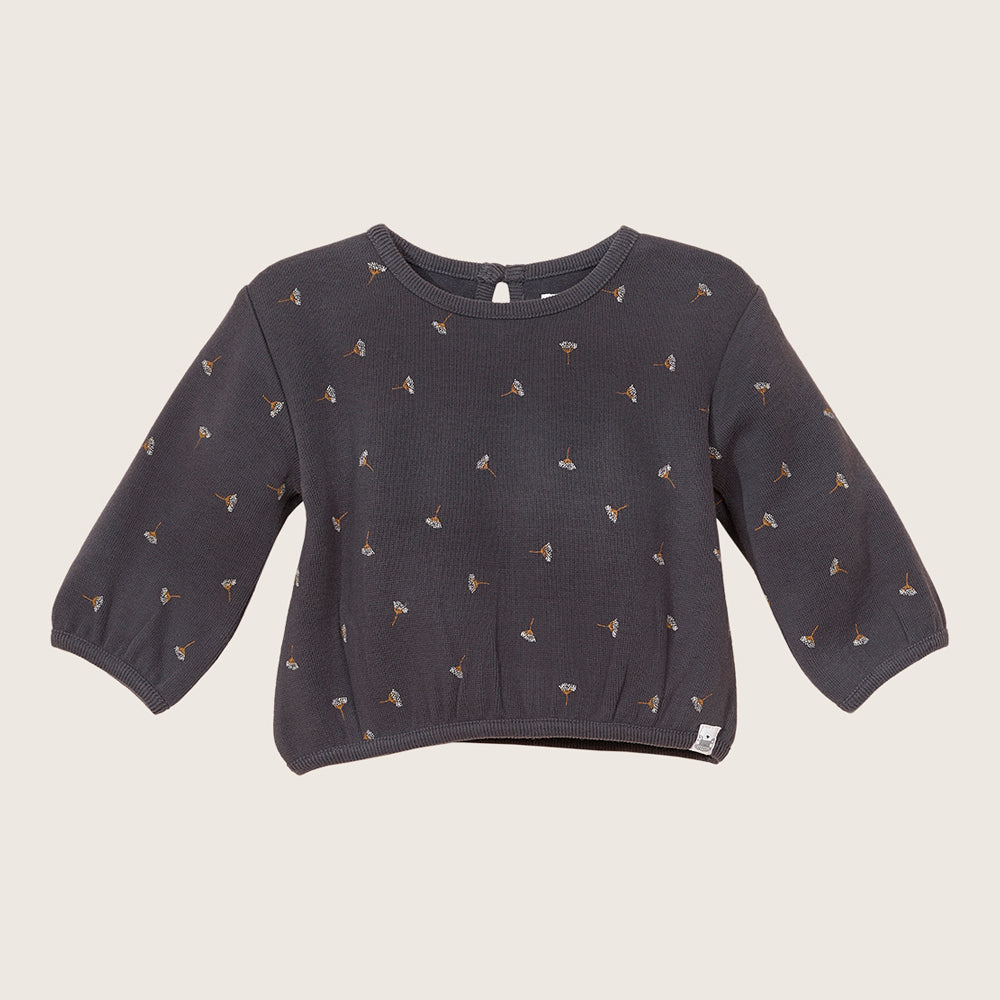 rise little earthling Crew Graphic Top - Obsidian / 3-6m — Sweatshirt - Image 4