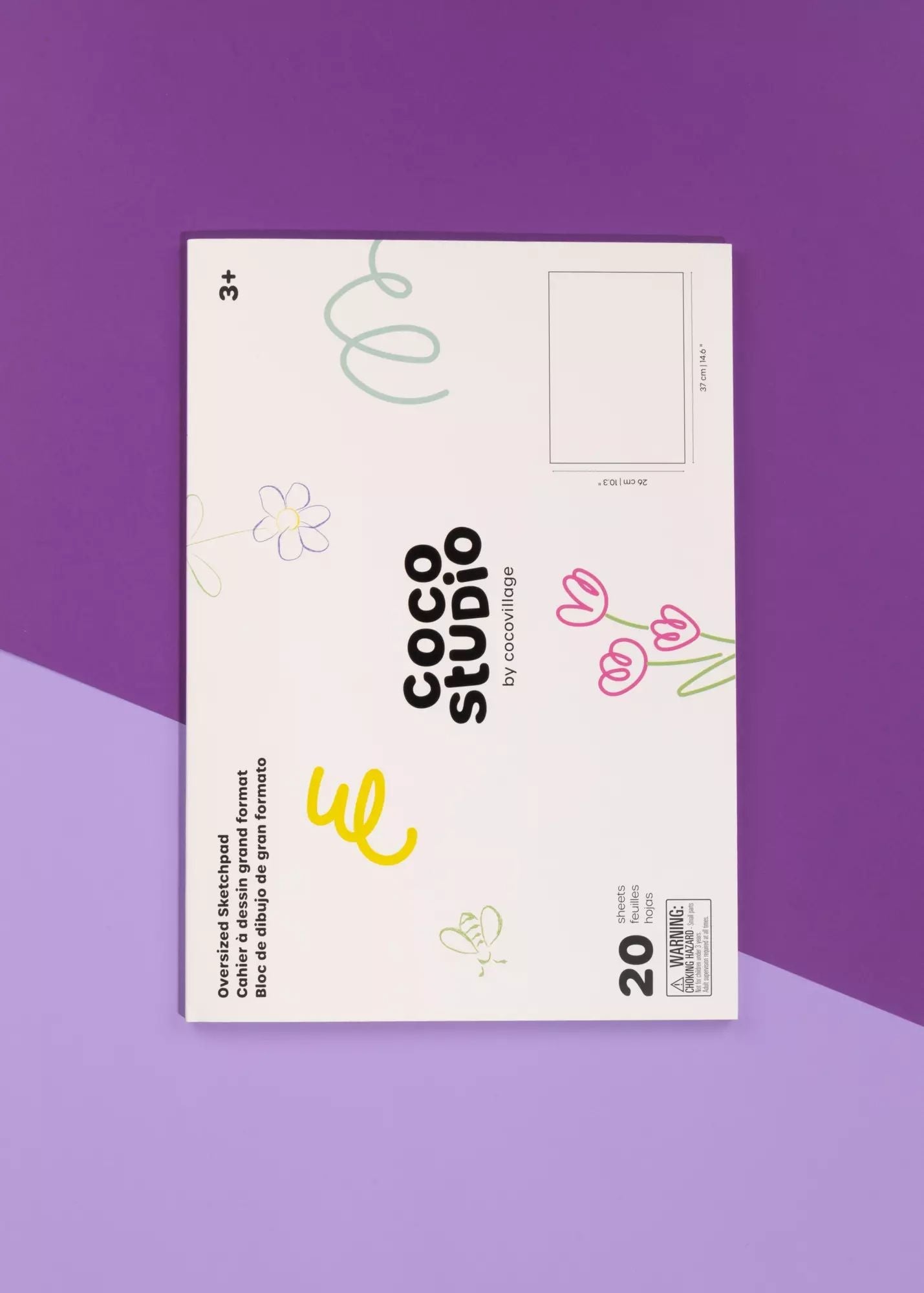 Coco Village Oversized Sketchpad (20 Sheets) — Art - Image 3