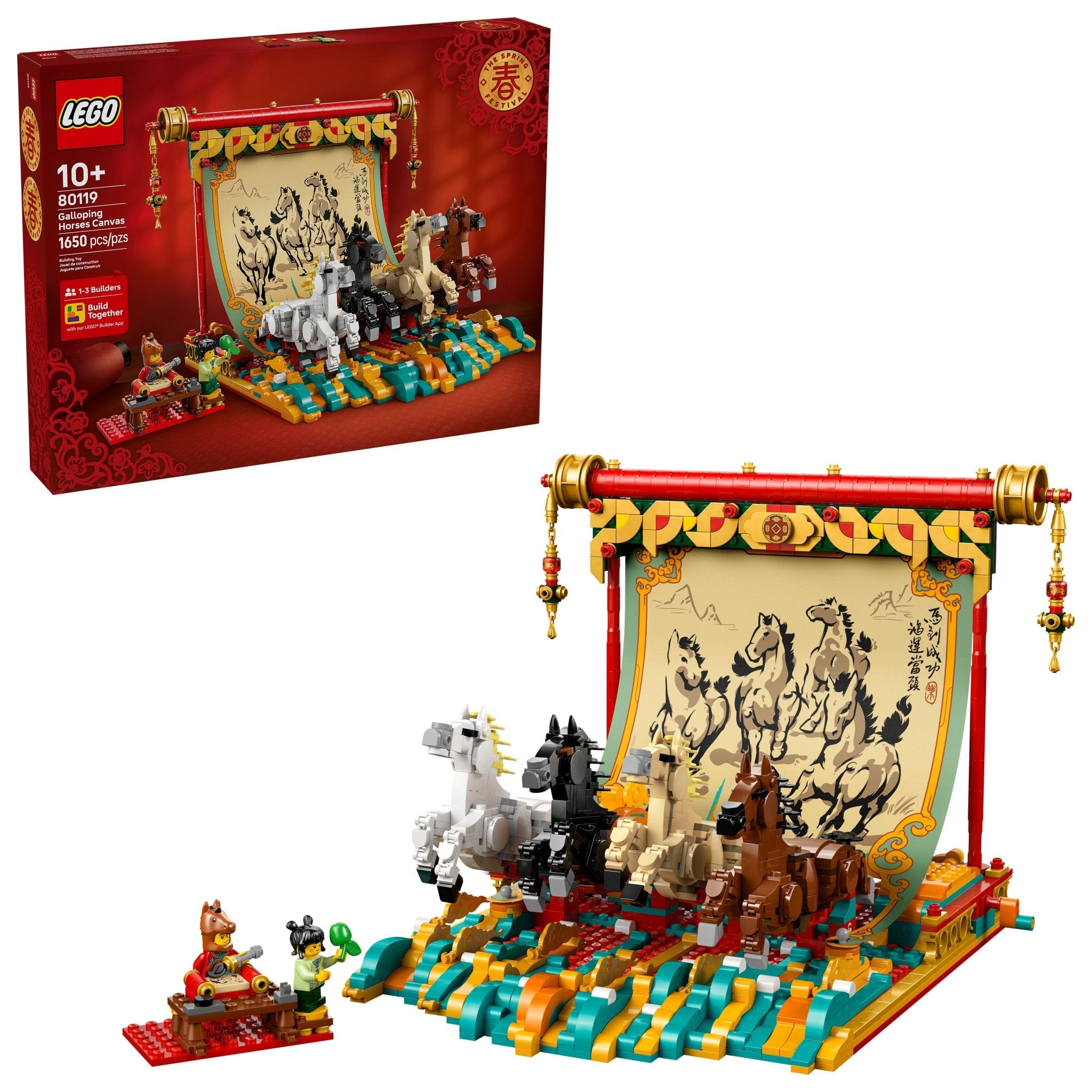LEGO® Spring Festival Galloping Horse Canvas 80119 — Gift