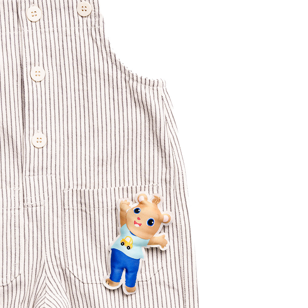 Ms.Rachel Signature Overall - Blue Stripe / 4-5y — Diaper - Image 3