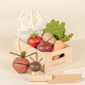 Coco Village Wooden Vegetables playset — Basket