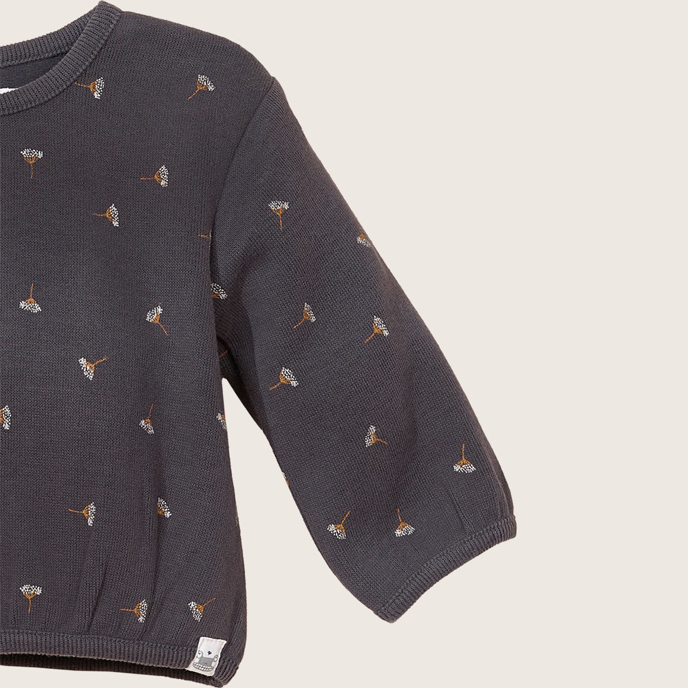 rise little earthling Crew Graphic Top - Obsidian / 3-6m — Sweatshirt - Image 5