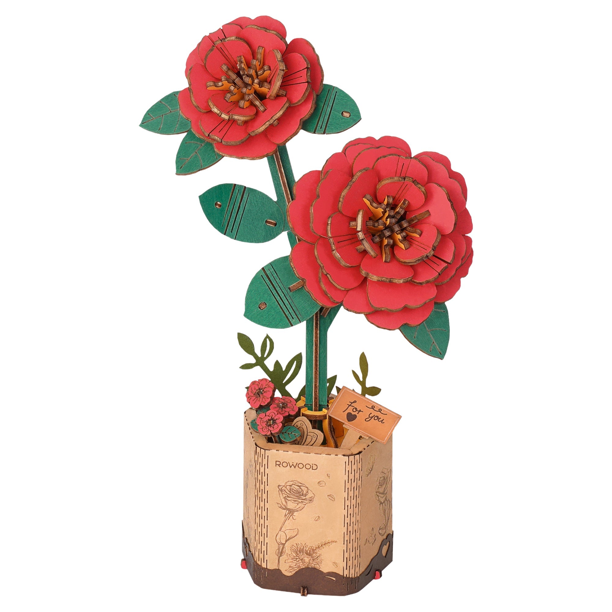 Rowood Red Camellia Model Kit — Art