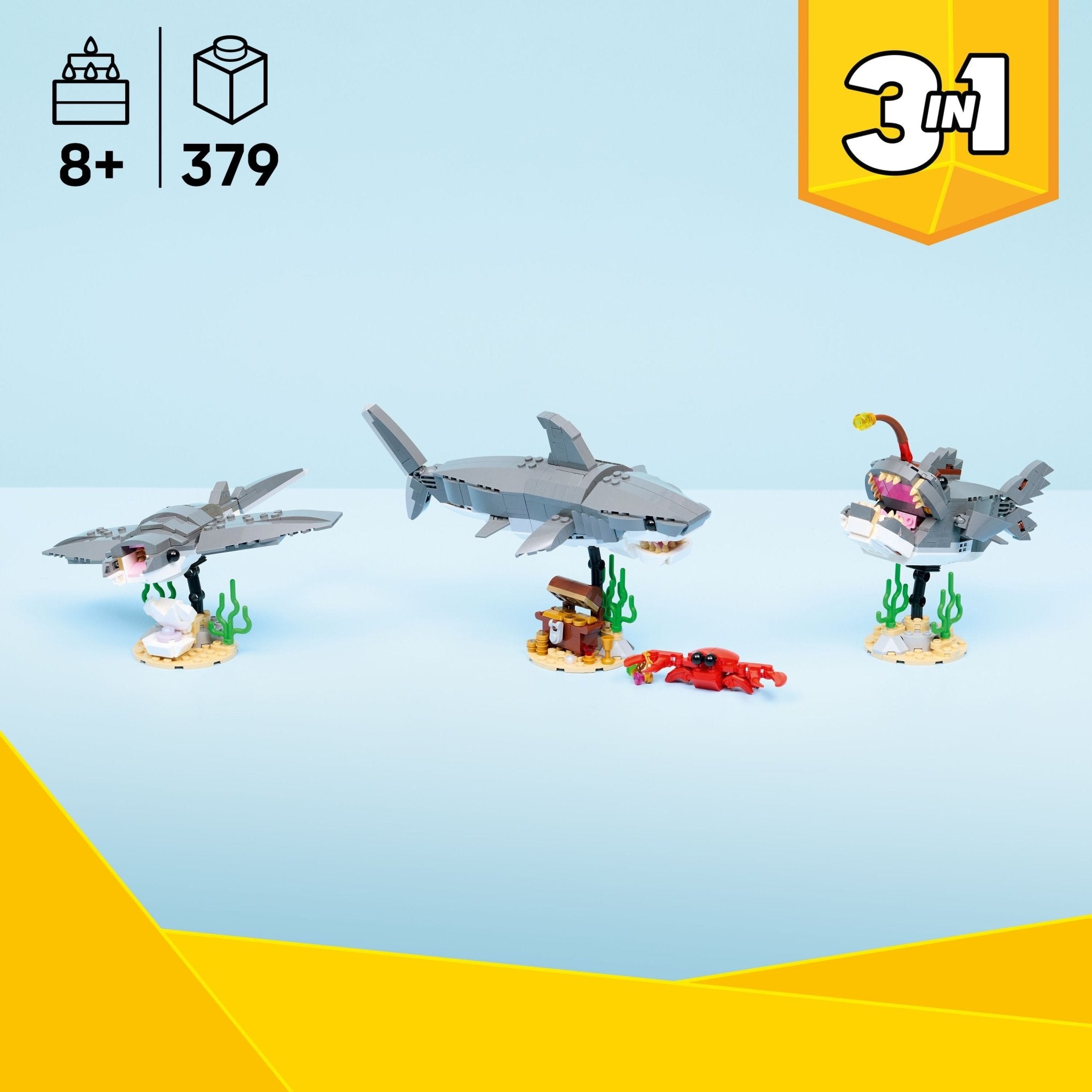 LEGO® Creator LEGO® Fierce Shark with a Treasure Chest 31381 — Can - Image 2