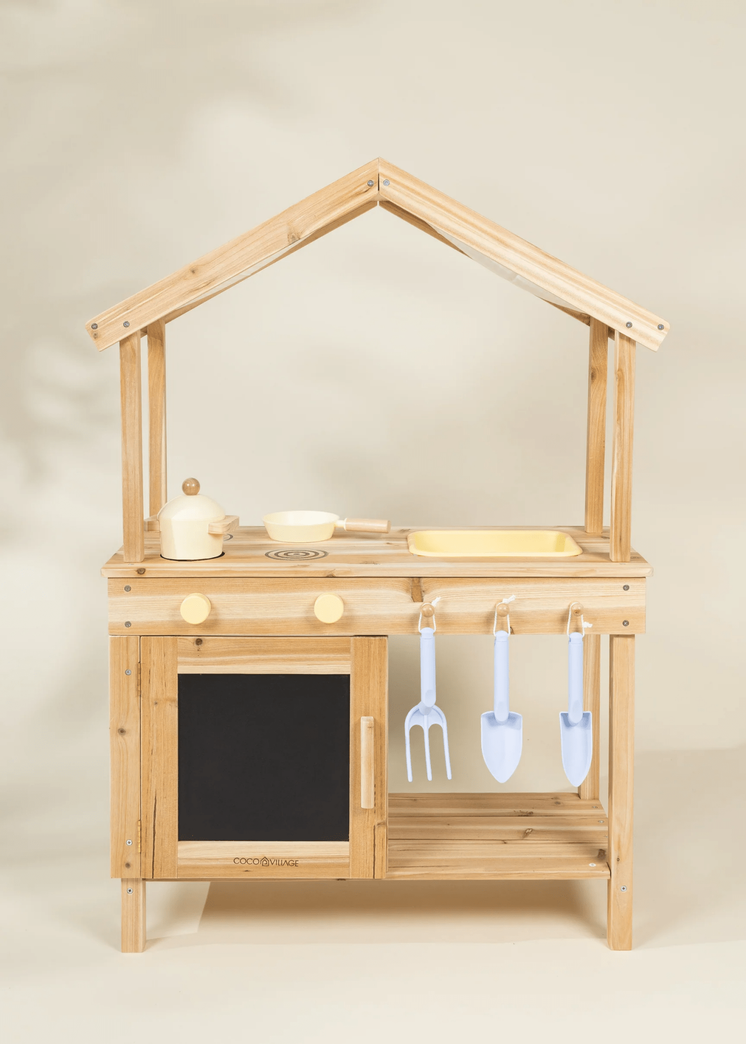 Coco Village Wooden Outdoor Play Kitchen — Pan