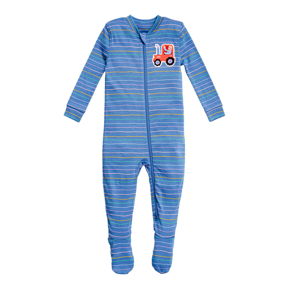 Ms.Rachel Sleeper MRF24SL01 - Blue Sheep / 3-6m — Diaper
