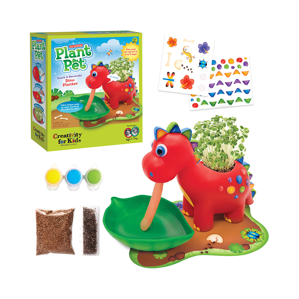 Creativity for Kids Self-Watering Plant Pet Dinosaur — Art