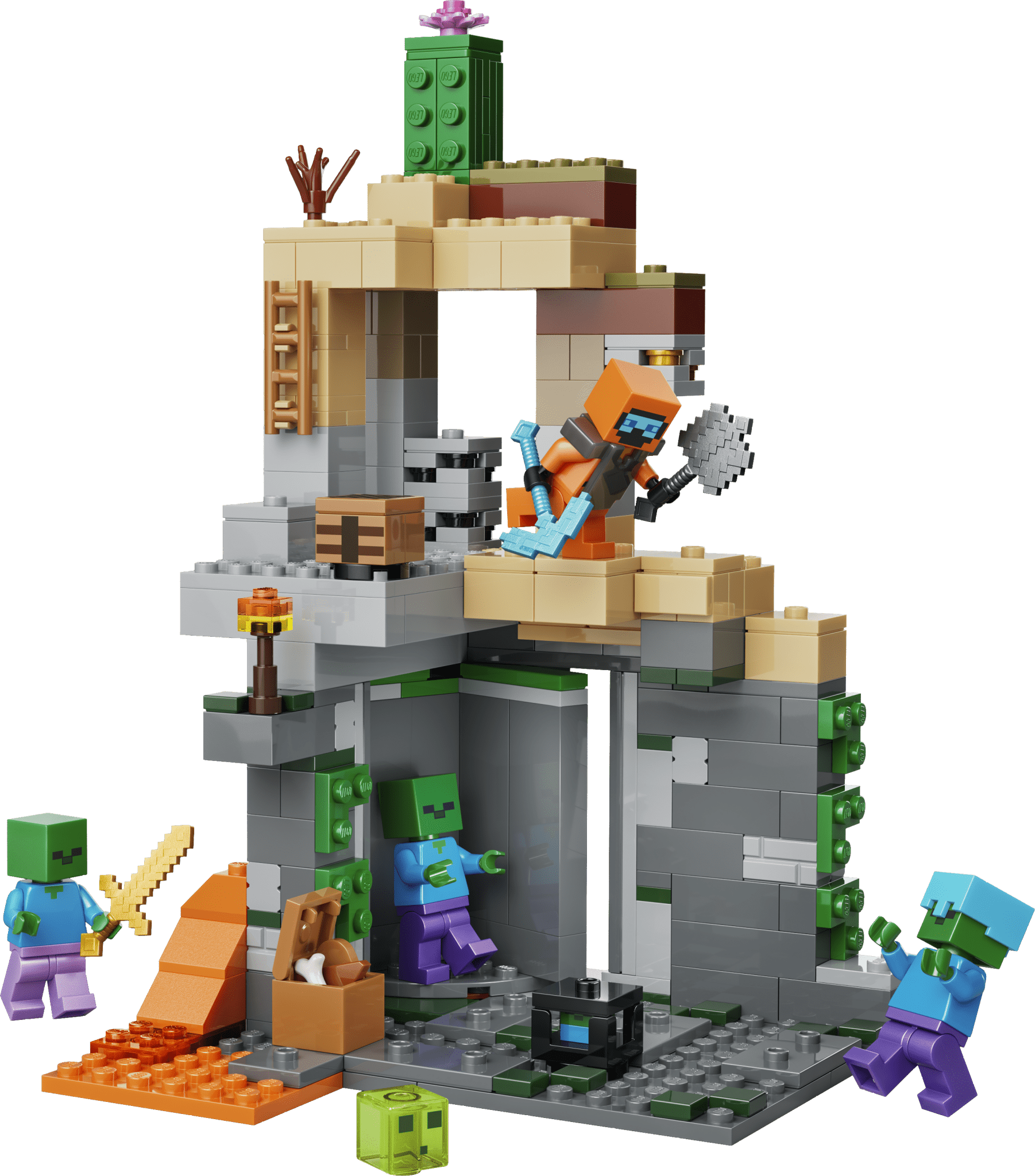 LEGO® Minecraft LEGO® Zombie Dungeon 21587 — Set - Image 2
