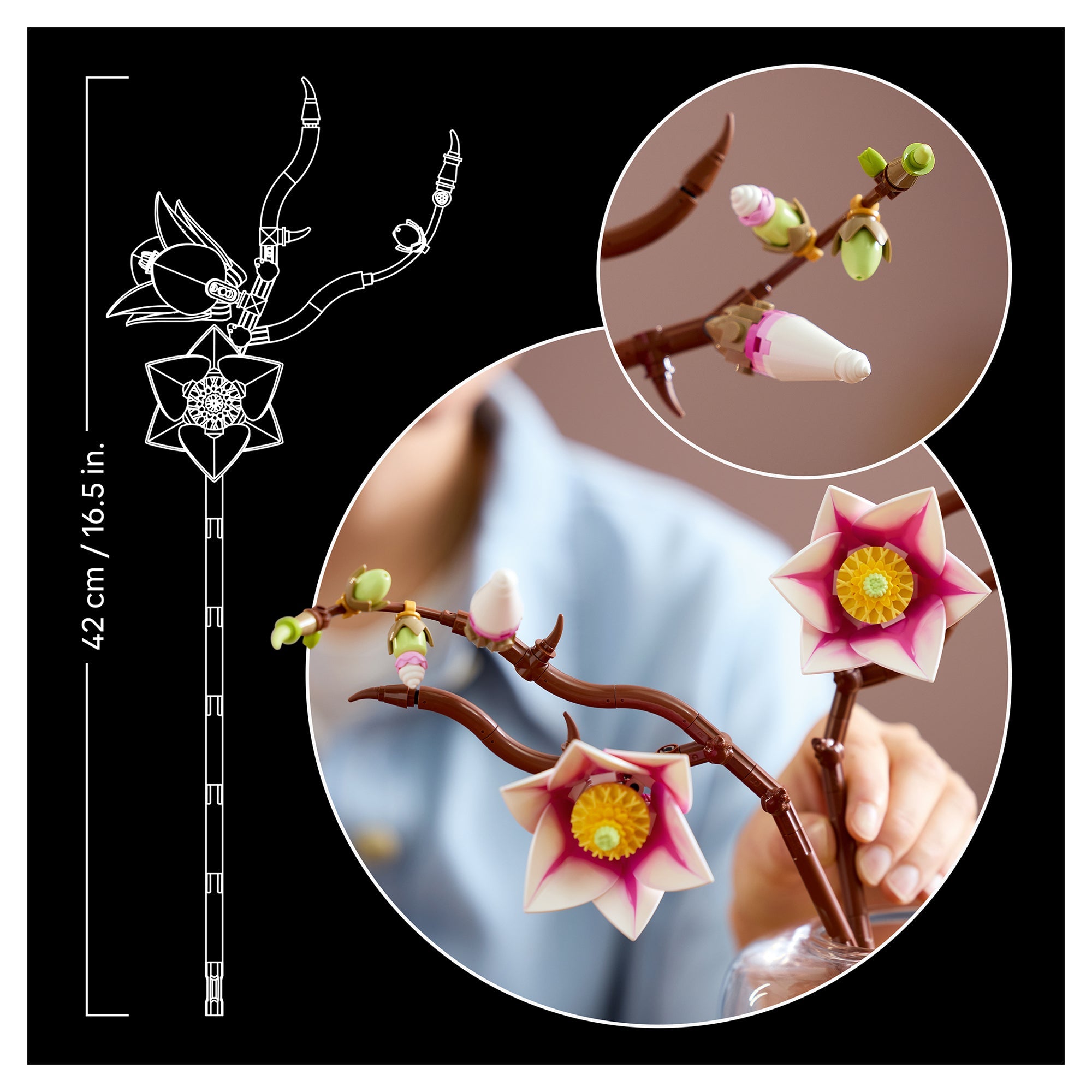 LEGO® Botanicals Magnolia Branches 11510 — Set - Image 6