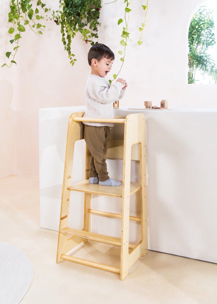 Coco Village Educational Tower - Natural Wood — Can - Image 8