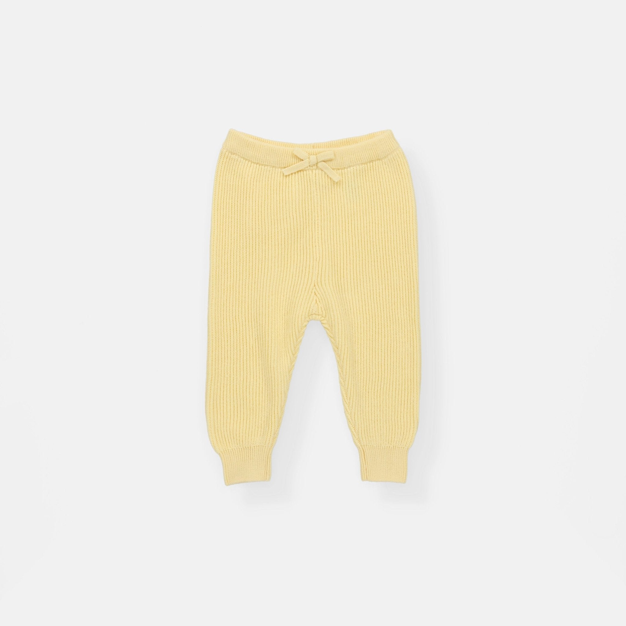 Rise Little Earthling Rib Knit Jogger - Yellow / 18-24m — Pant