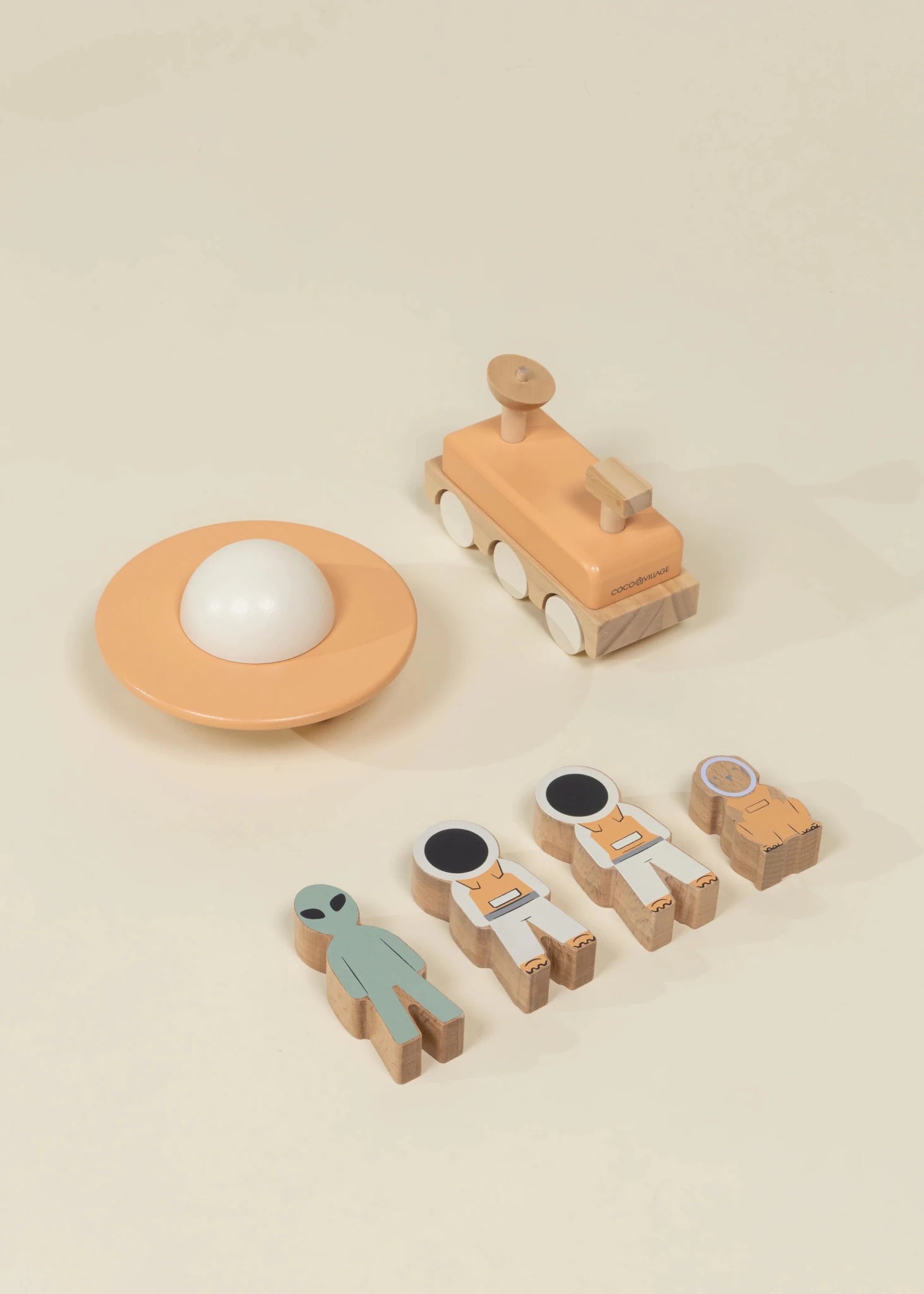 Coco Village Oversized Wooden Space Station Playset — Can - Image 5
