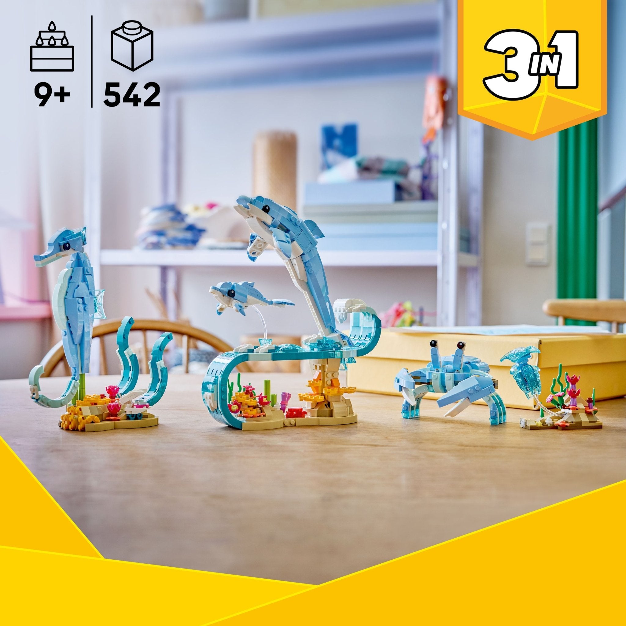 LEGO® Creator LEGO® Sea Animals: Beautiful Dolphins 31385 — Set - Image 2