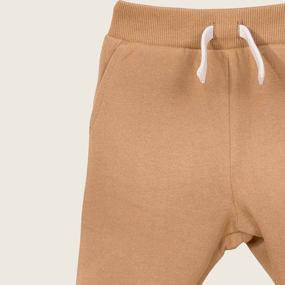 Rise Little Earthling Drop Crotch Jogger - Tannin / 3-6m — Pant - Image 5