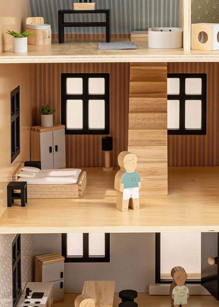Coco Village Wooden Doll House Master Bedroom Furniture (9 pcs) - Image 20