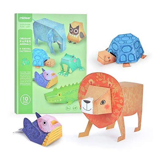 Mideer Origami Kit for Kids – 3D Animals — Art