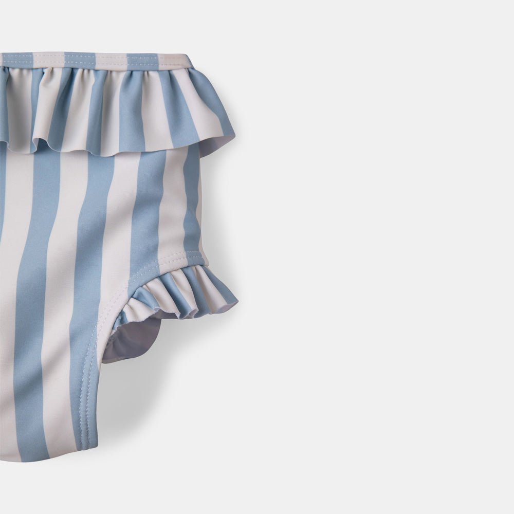 rise little earthling Ruffle Bow 2-pc Bathing Suit - Peach Gingham / 18-24m — Catalog Product - Image 6