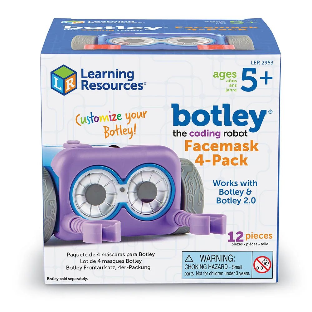 Botley® The Coding Robot Facemask 4-Pack — Set