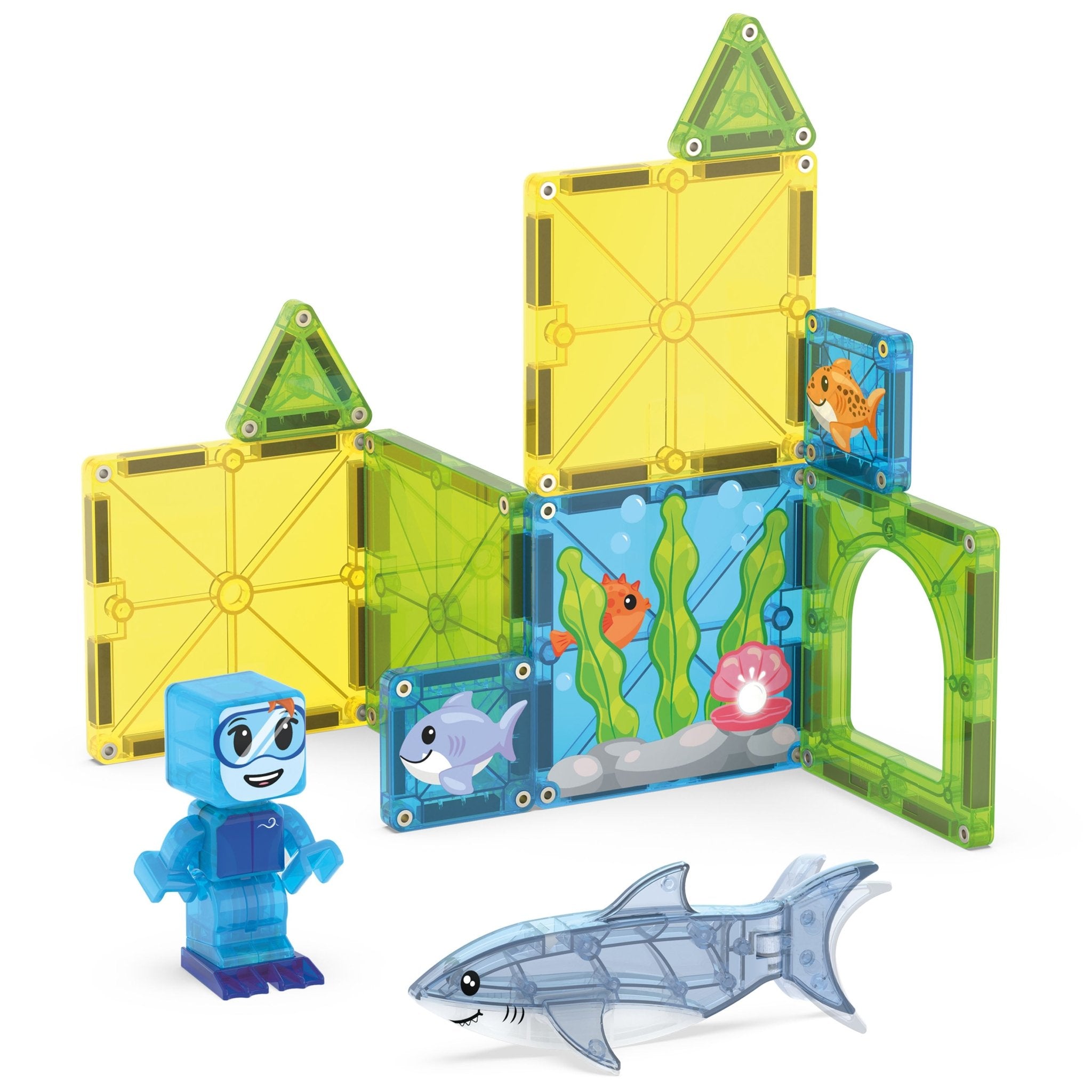 The Original MAGNA-TILES® Shark Dive 13-Piece — Set - Image 3