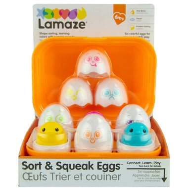 TOMY - Lamaze - New Sort & Squeak Eggs — Toy - Image 2