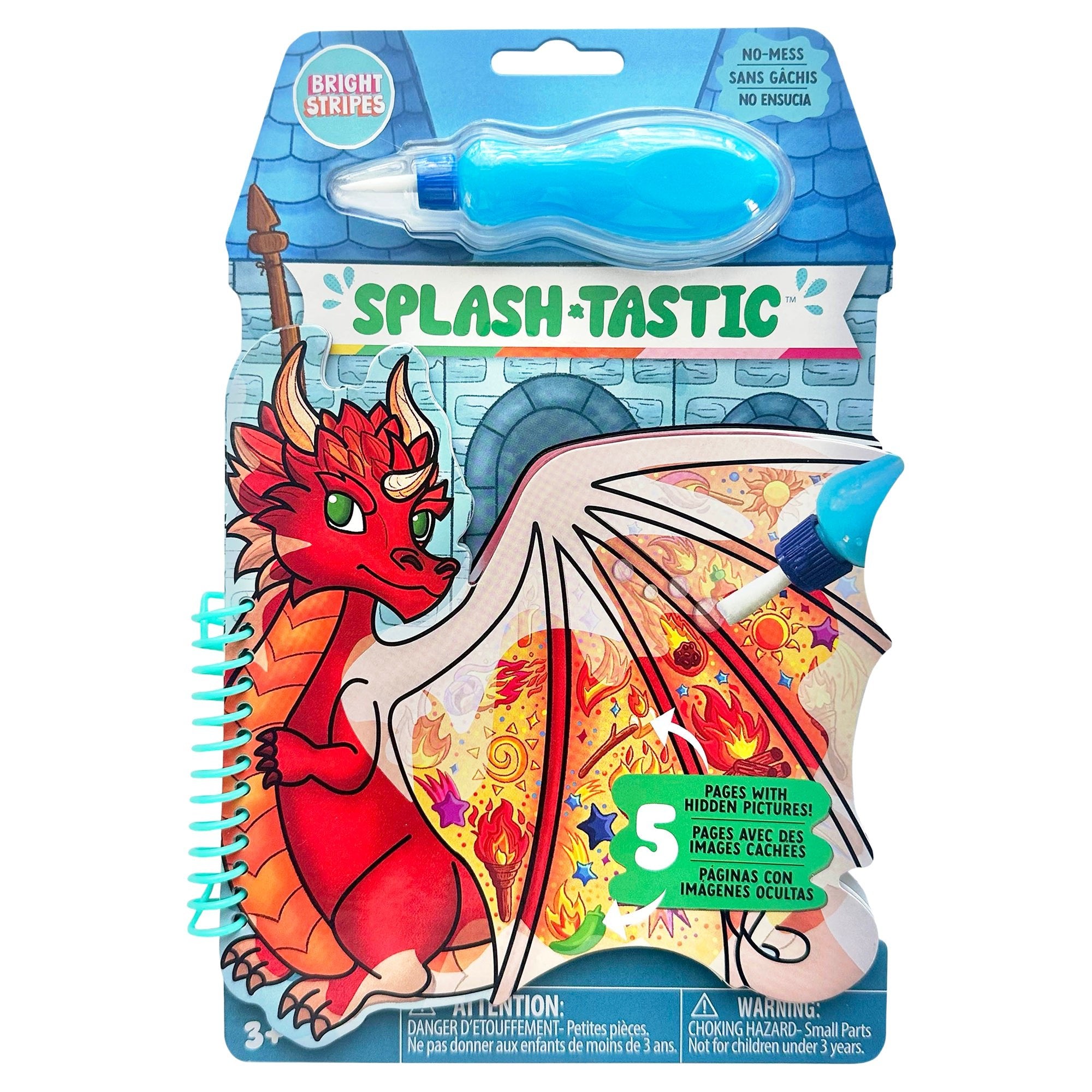 Bright Stripes Splash-Tastic Dragon — Art