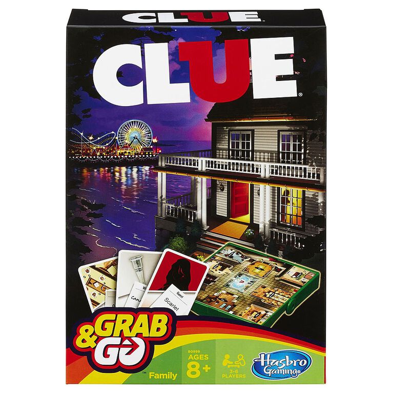 Hasbro Grab & Go Clue — Game