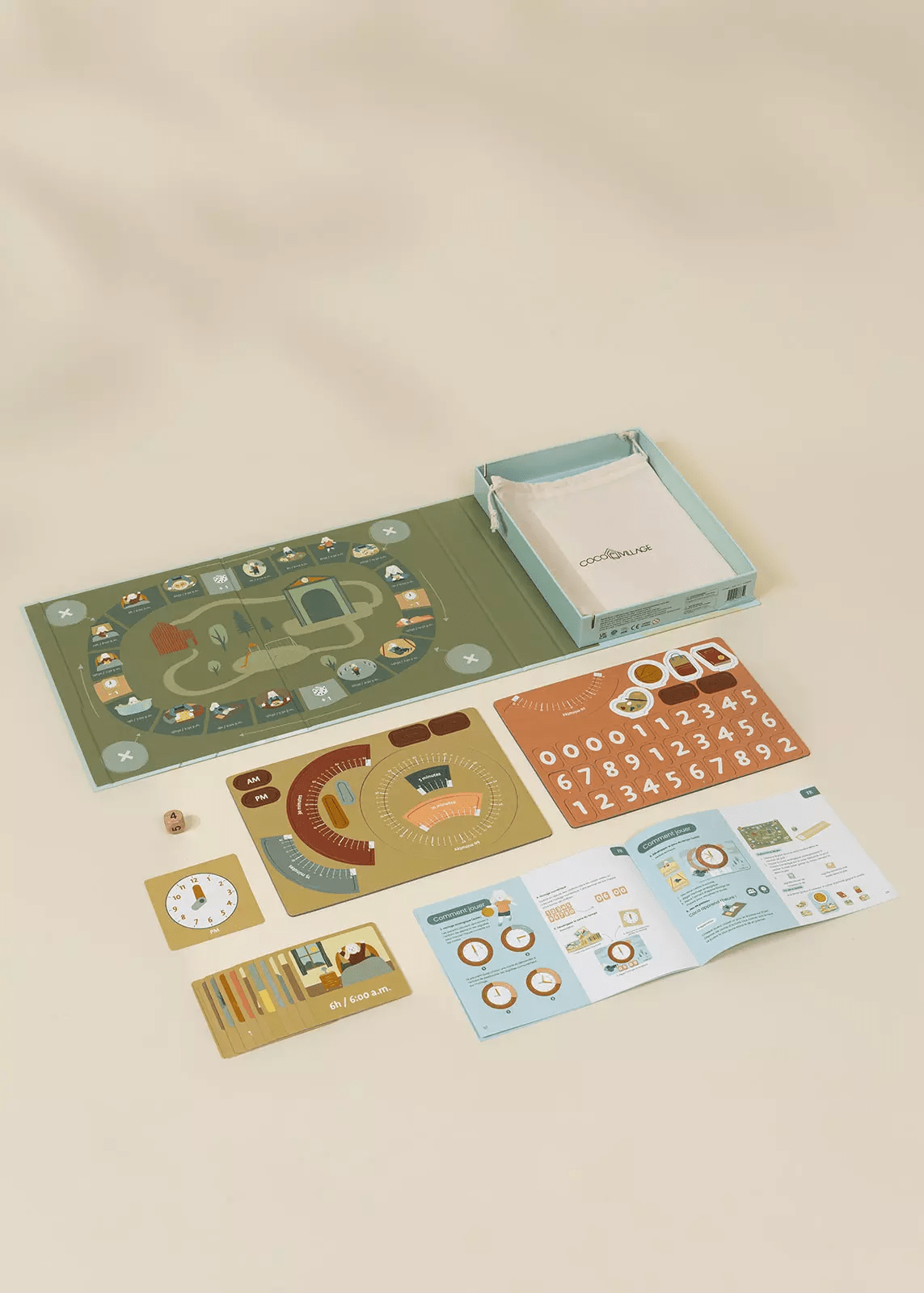 Coco Village Magnetic Learning Playset – Time — Clock - Image 3