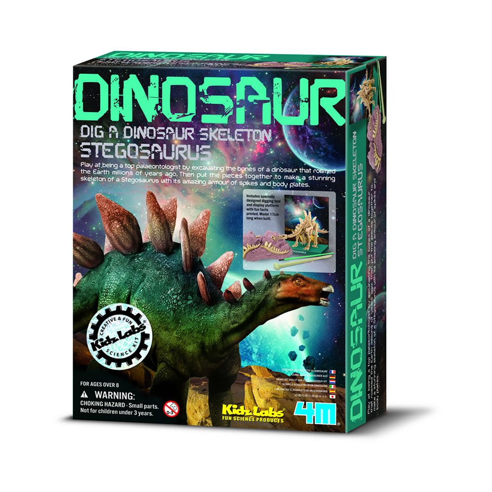 4M KidzLabs Dig a Skeleton Stegosaurus — Box