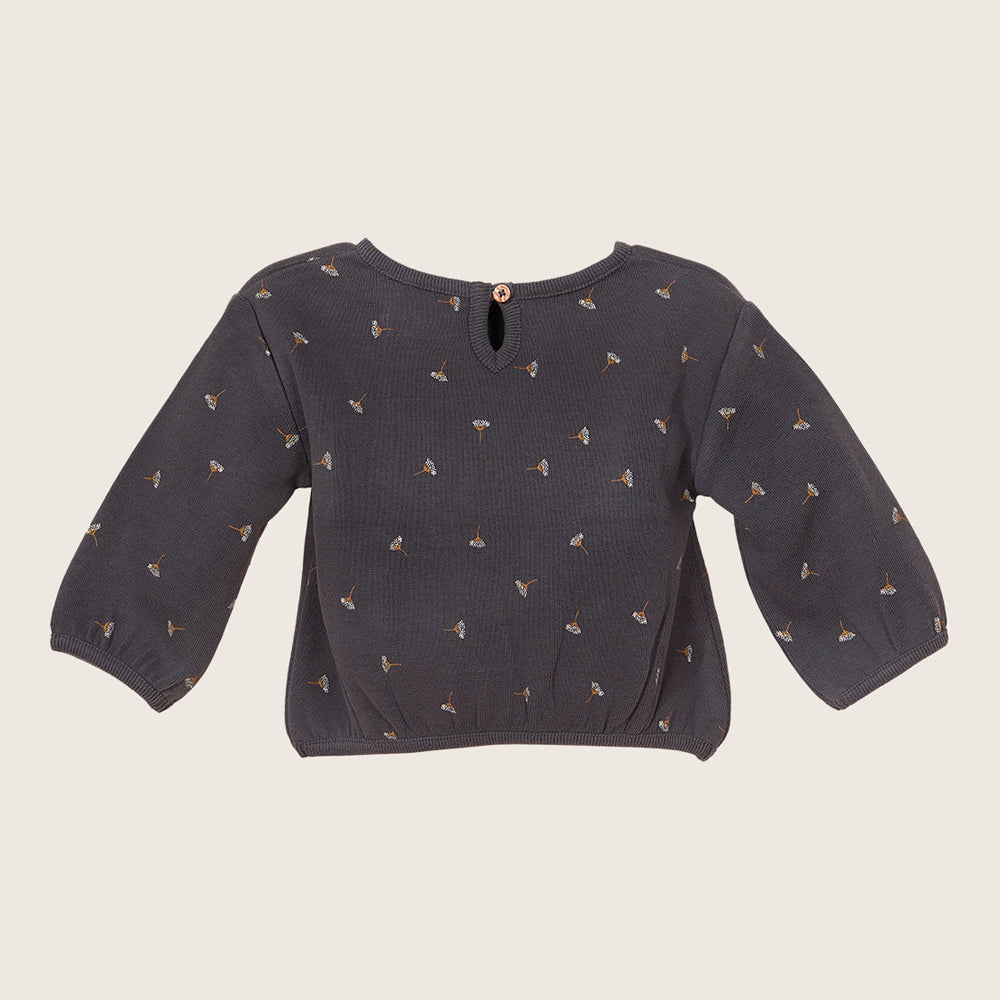 rise little earthling Crew Graphic Top - Obsidian / 3-6m — Sweatshirt - Image 6