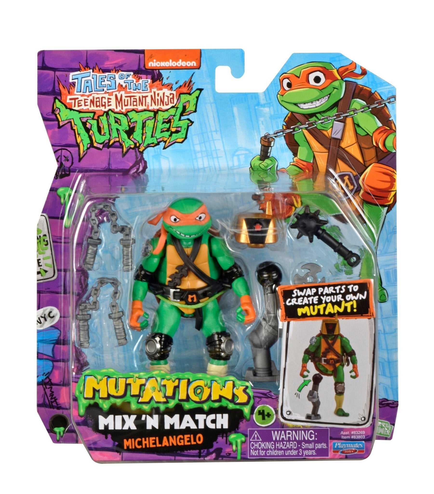 Teenage Mutant Ninja Turtles TV Mix N Match - Michelangelo — Figure